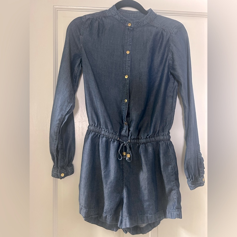 Michael Kors denim Blue romper Size XS